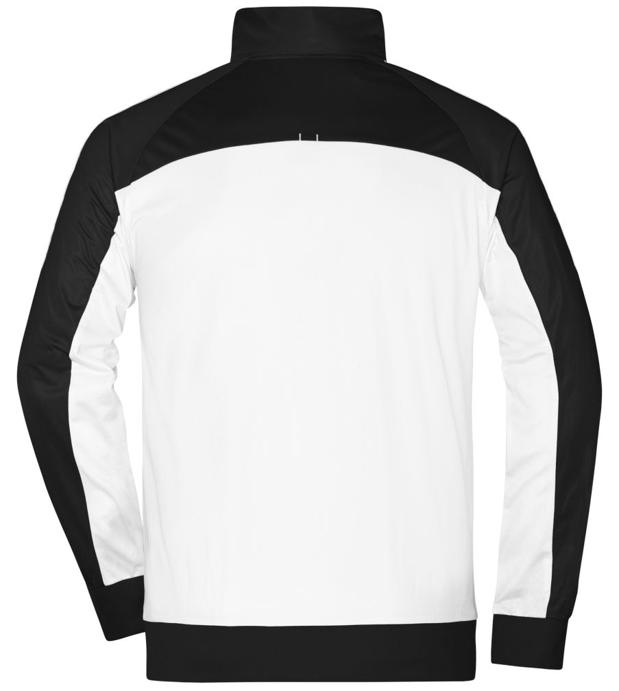 JAN 0486/17A ― Bi-color Sportjacke - Weiß / Schwarz
