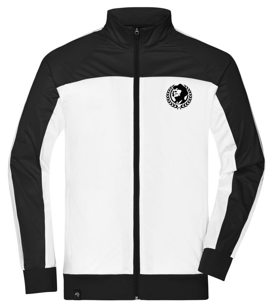 JAN 0486/17A ― Bi-color Sportjacke - Weiß / Schwarz