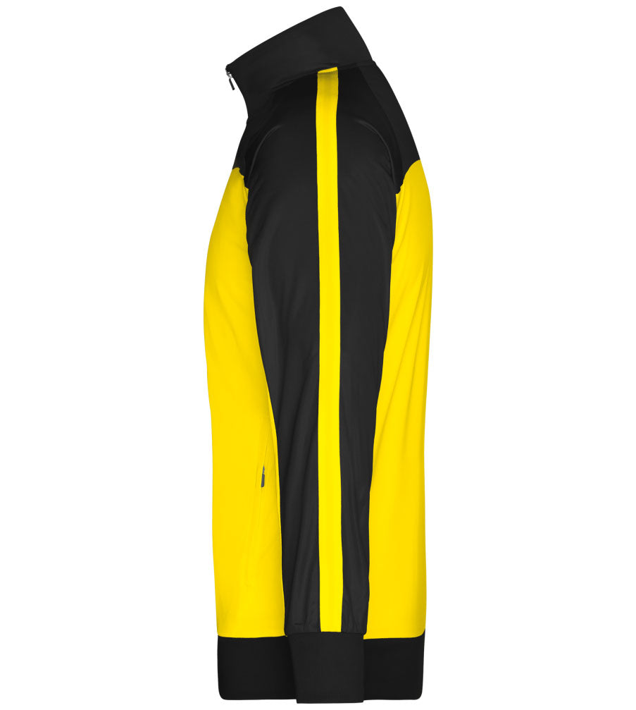 JAN 0486/17A ― Bi-color Sportjacke - Gelb / Schwarz