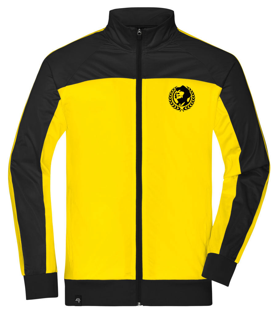 JAN 0486/17A ― Bi-color Sportjacke - Gelb / Schwarz