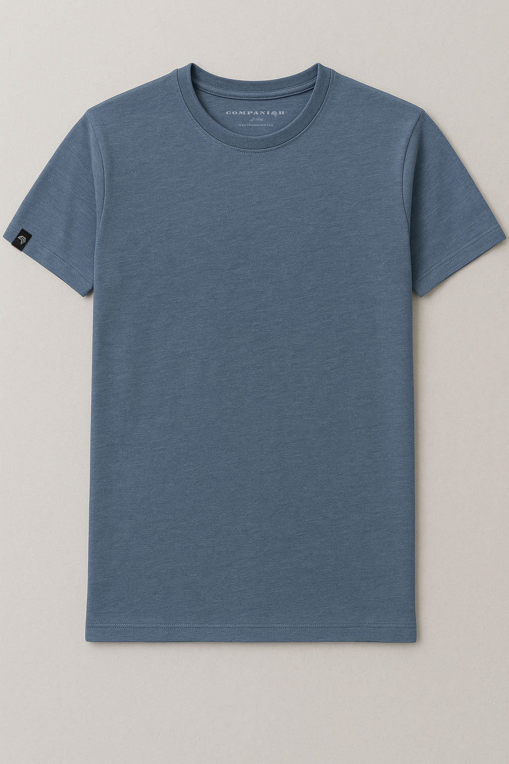 JAN 8008 ― Herren Bio-Baumwolle T-Shirt - Melange Denim Blau