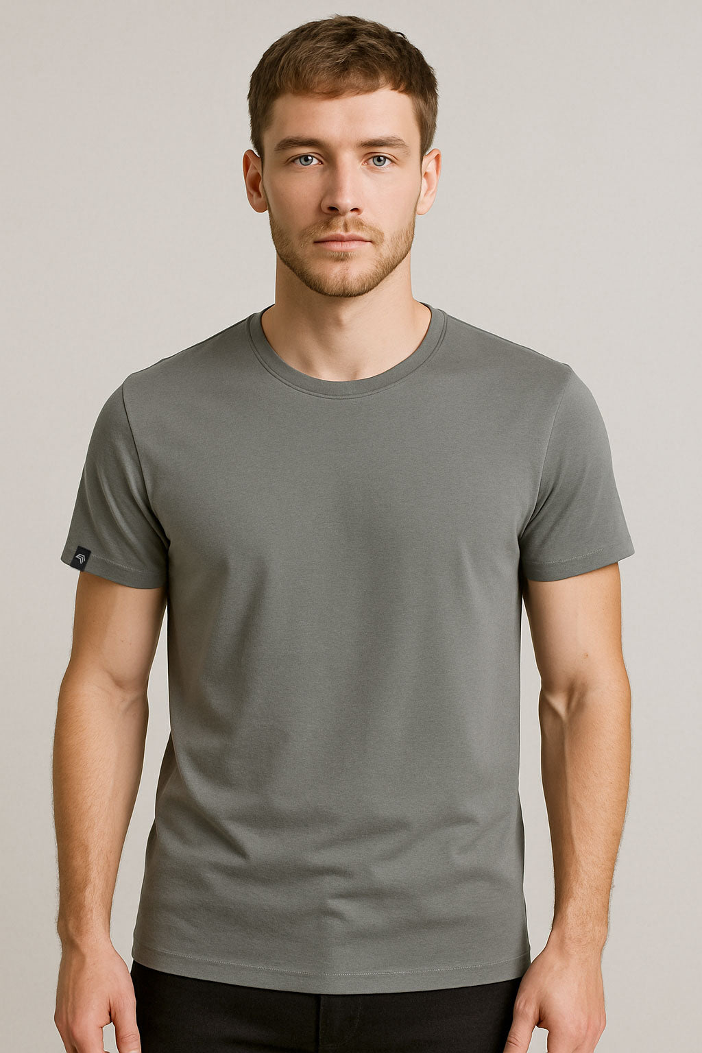JAN 8008 ― Herren Bio-Baumwolle T-Shirt - Mid Grau
