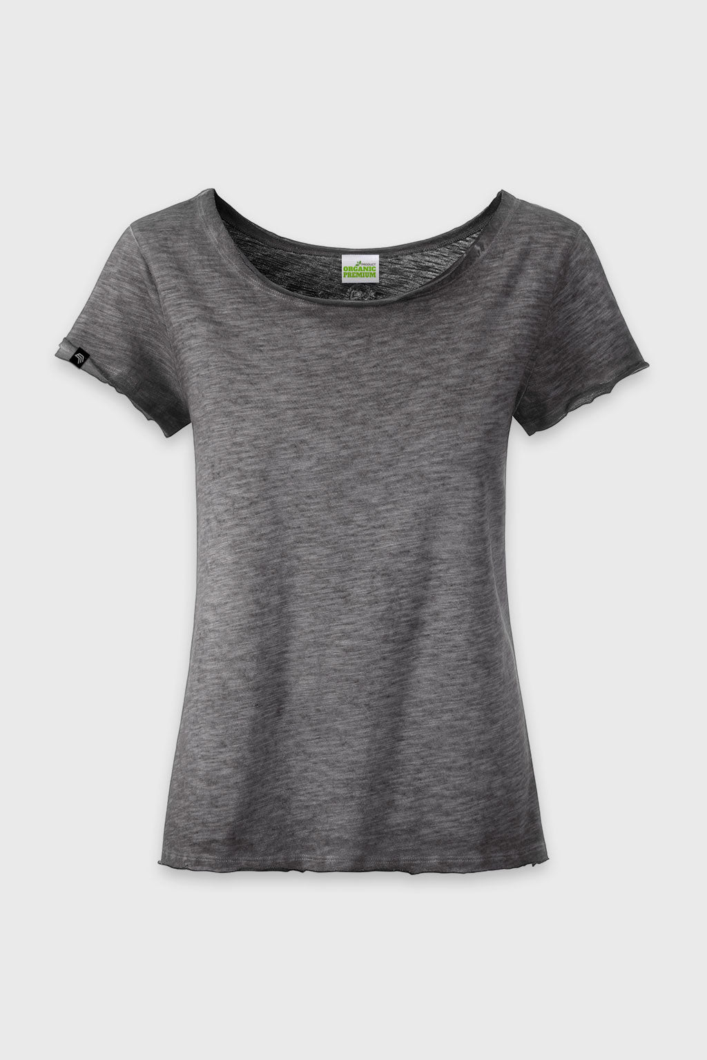Auslaufartikel ― JAN 8015 ― Damen Bio-Baumwolle Flammgarn T-Shirt - Graphite Grau