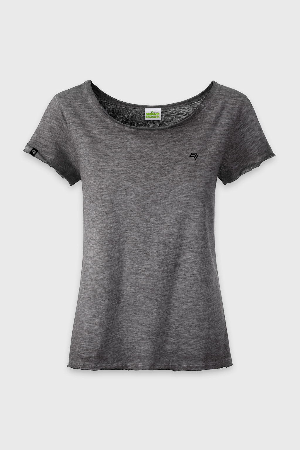 Auslaufartikel ― JAN 8015 ― Damen Bio-Baumwolle Flammgarn T-Shirt - Graphite Grau