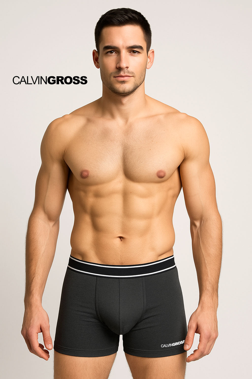 Calvin Gross ― Optimum Comfort Boxer-Shorts - Schwarz