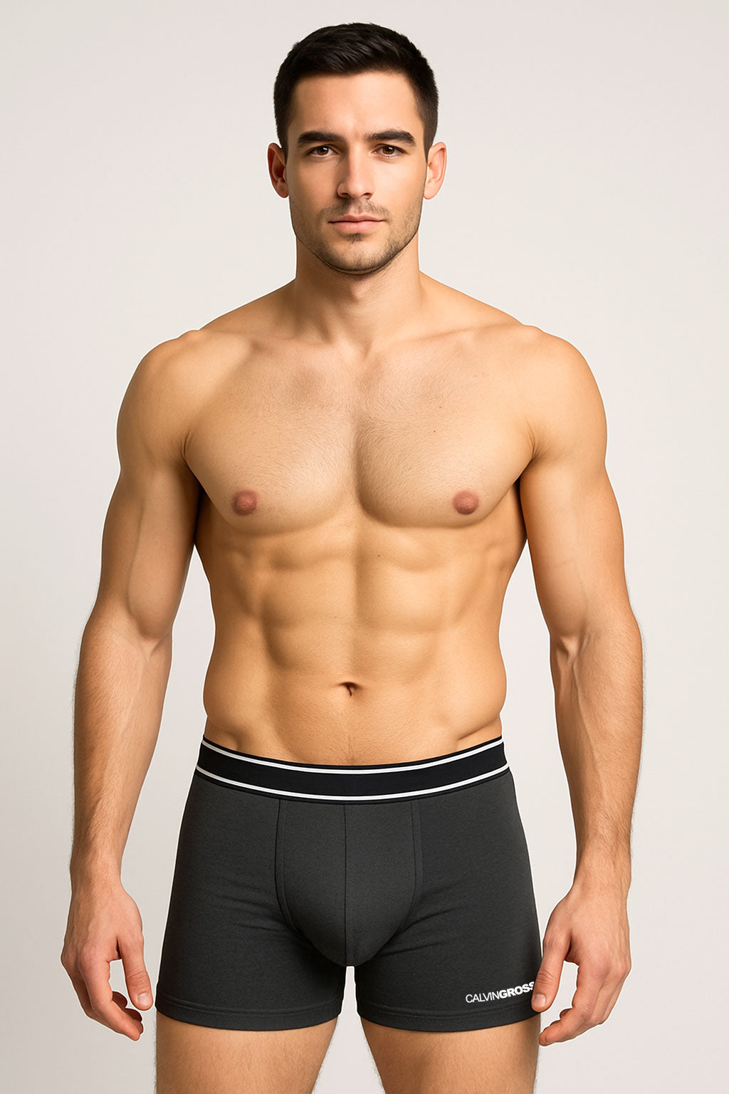 Calvin Gross ― Optimum Comfort Boxer-Shorts - Schwarz