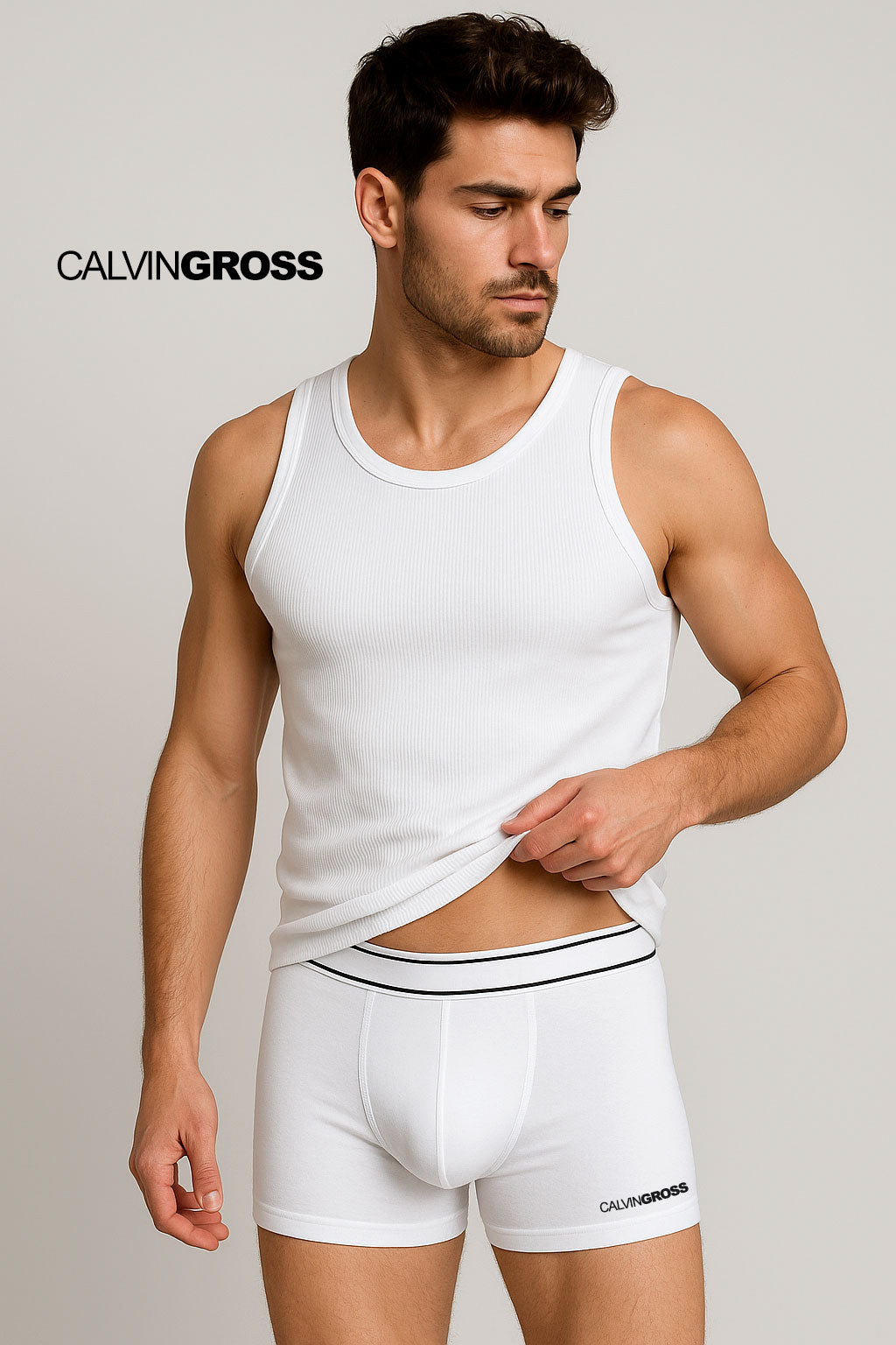 Calvin Gross ― Optimum Comfort Boxer-Shorts - Weiß