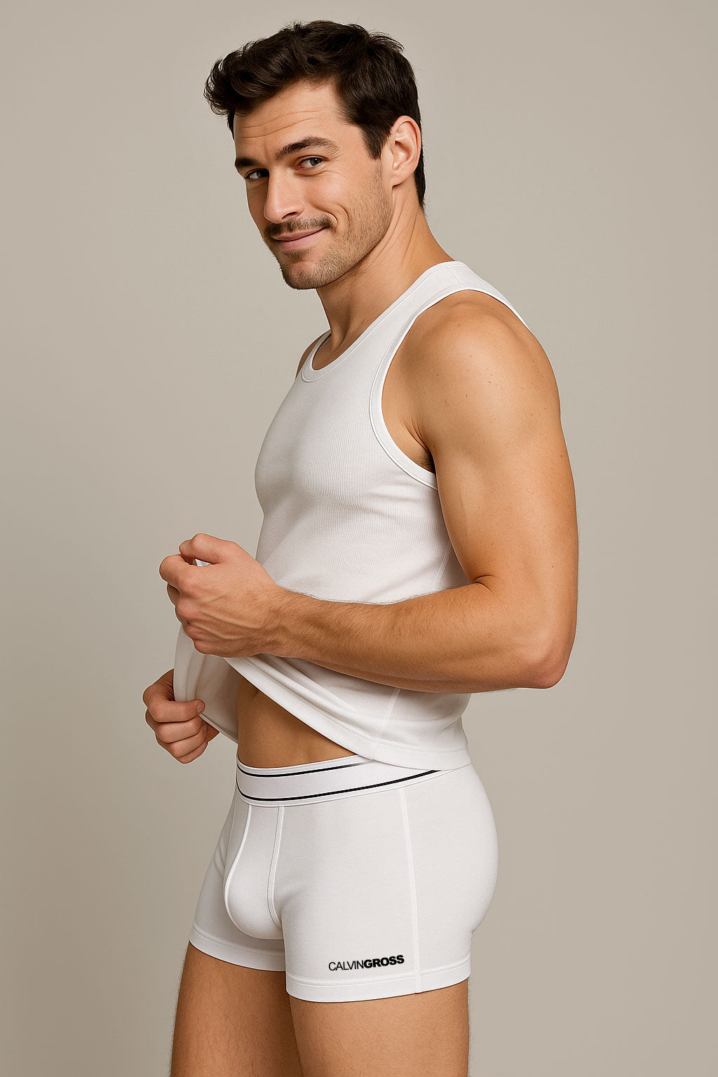 Calvin Gross ― Optimum Comfort Boxer-Shorts - Weiß