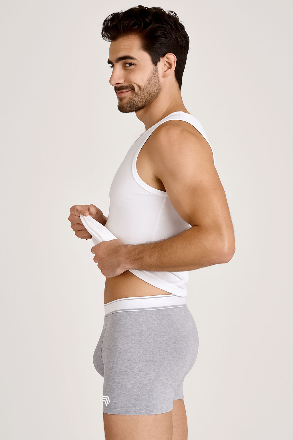 KRB K800 ― Optimum Comfort Boxer-Shorts - Grau Melange