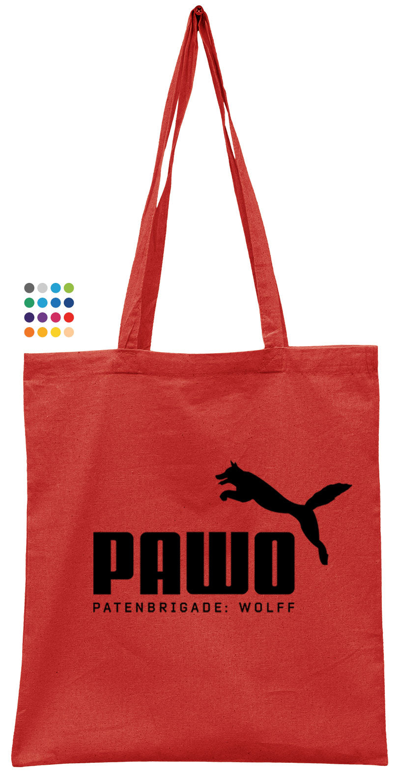 ― % ― PaWo ― Tote Bag Stoffbeutel - Rot