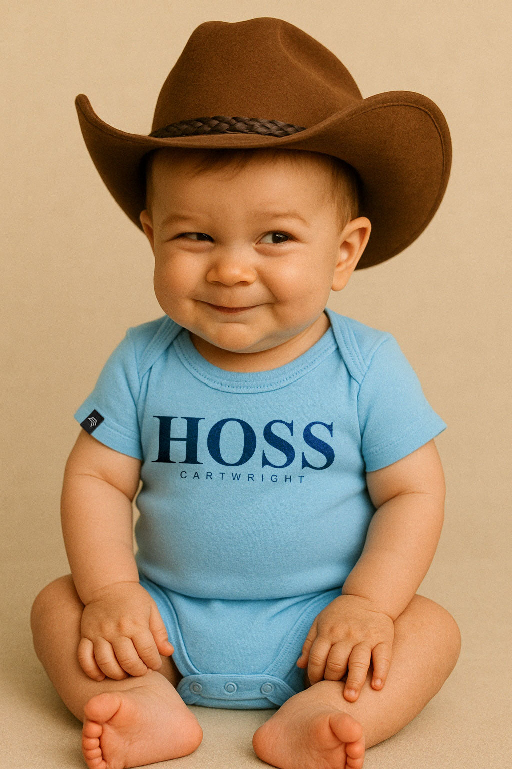 Hoss Cartwright ― Organic Baby Body Strampler aus Bio-Baumwolle - Schwarz