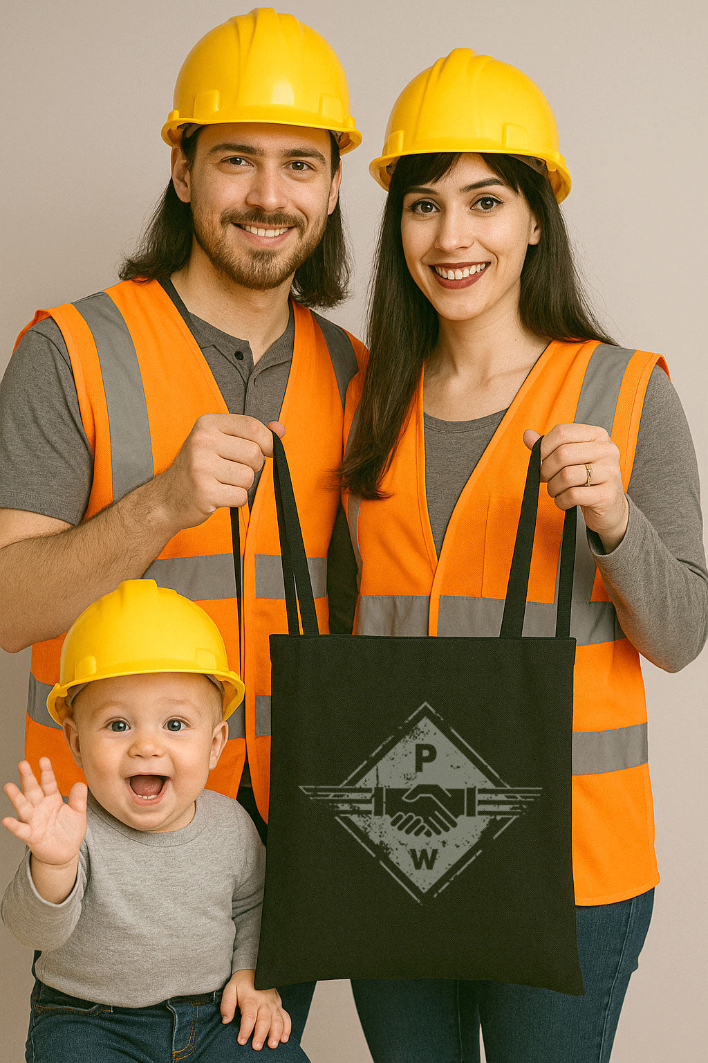 Hands PW ― Tote Bag Stoffbeutel - Schwarz
