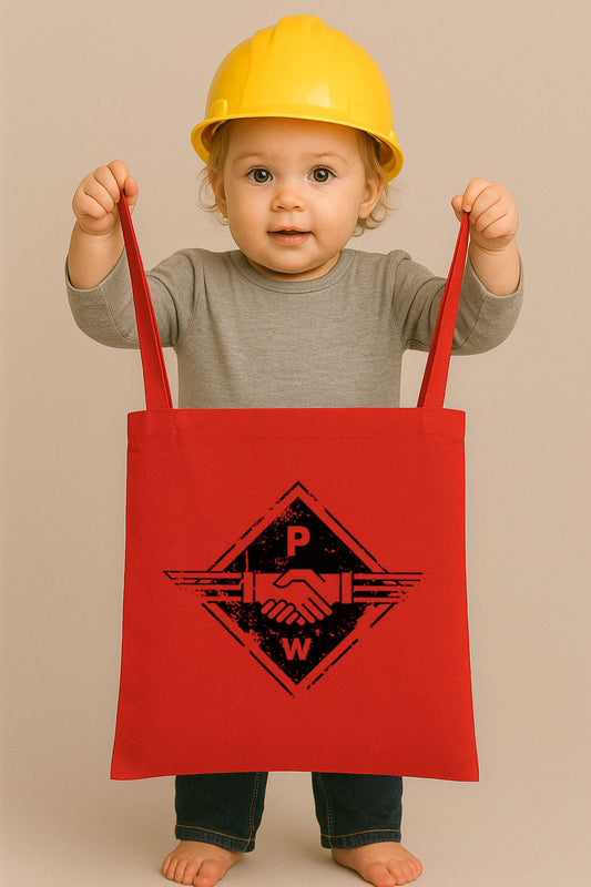 ― % ― Hands PW ― Tote Bag Stoffbeutel - Rot