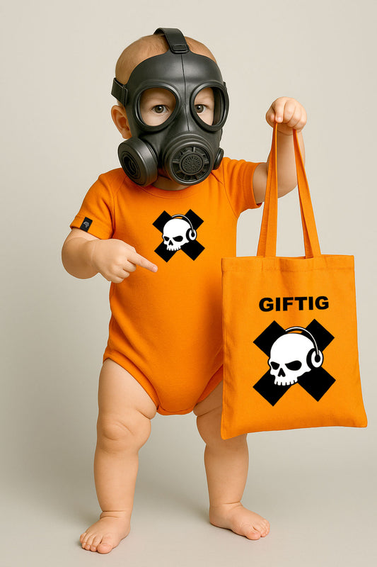 Giftig ― Tote Bag Stoffbeutel - Orange