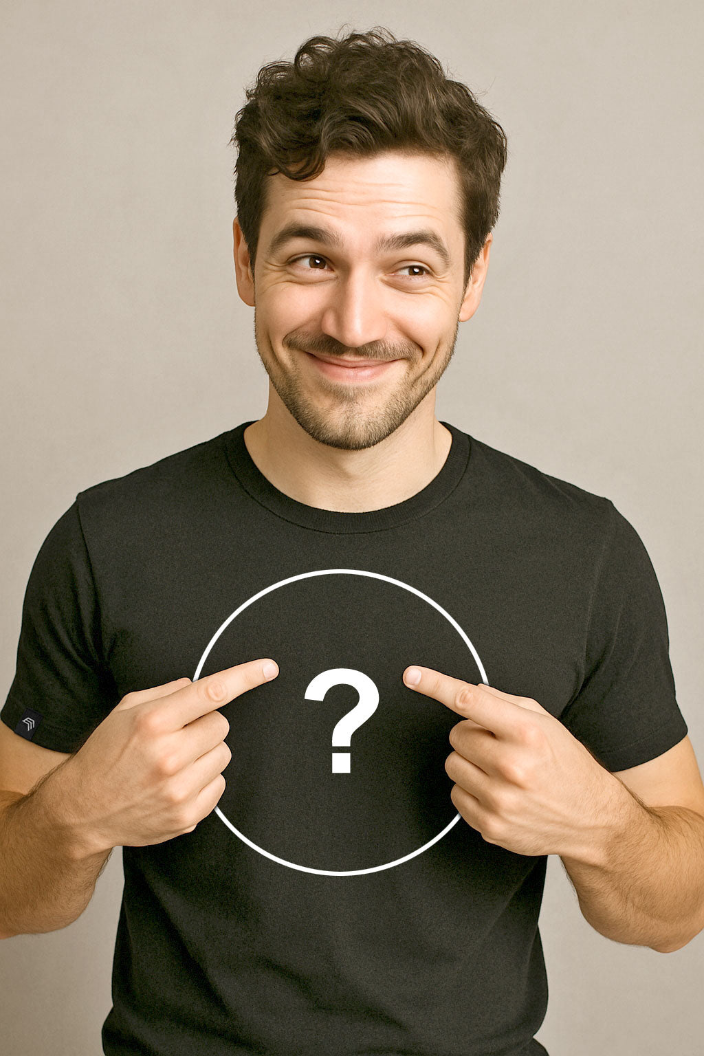 Unisex Mens T-Shirt - Schwarz - incl. Print