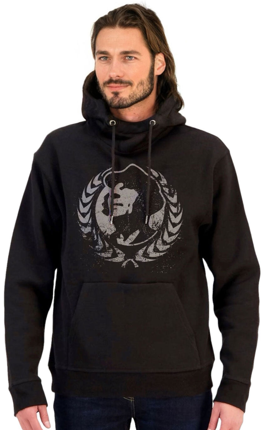 STW 0245/170 ― Eco Kapuzen-Sweatshirt mit doppelt gefütterter, schwerer Kapuze - Schwarz