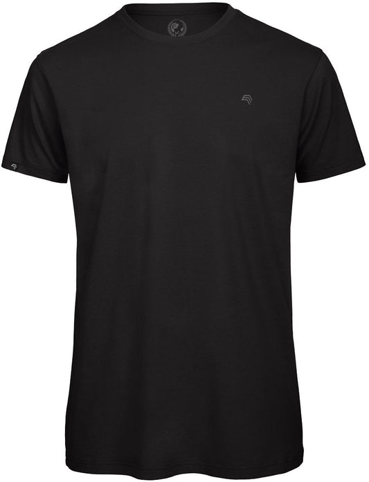 ― % ― BAC TM042/ ― Herren Bio-Baumwolle Medium-Fit T-Shirt - Schwarz [2XL]