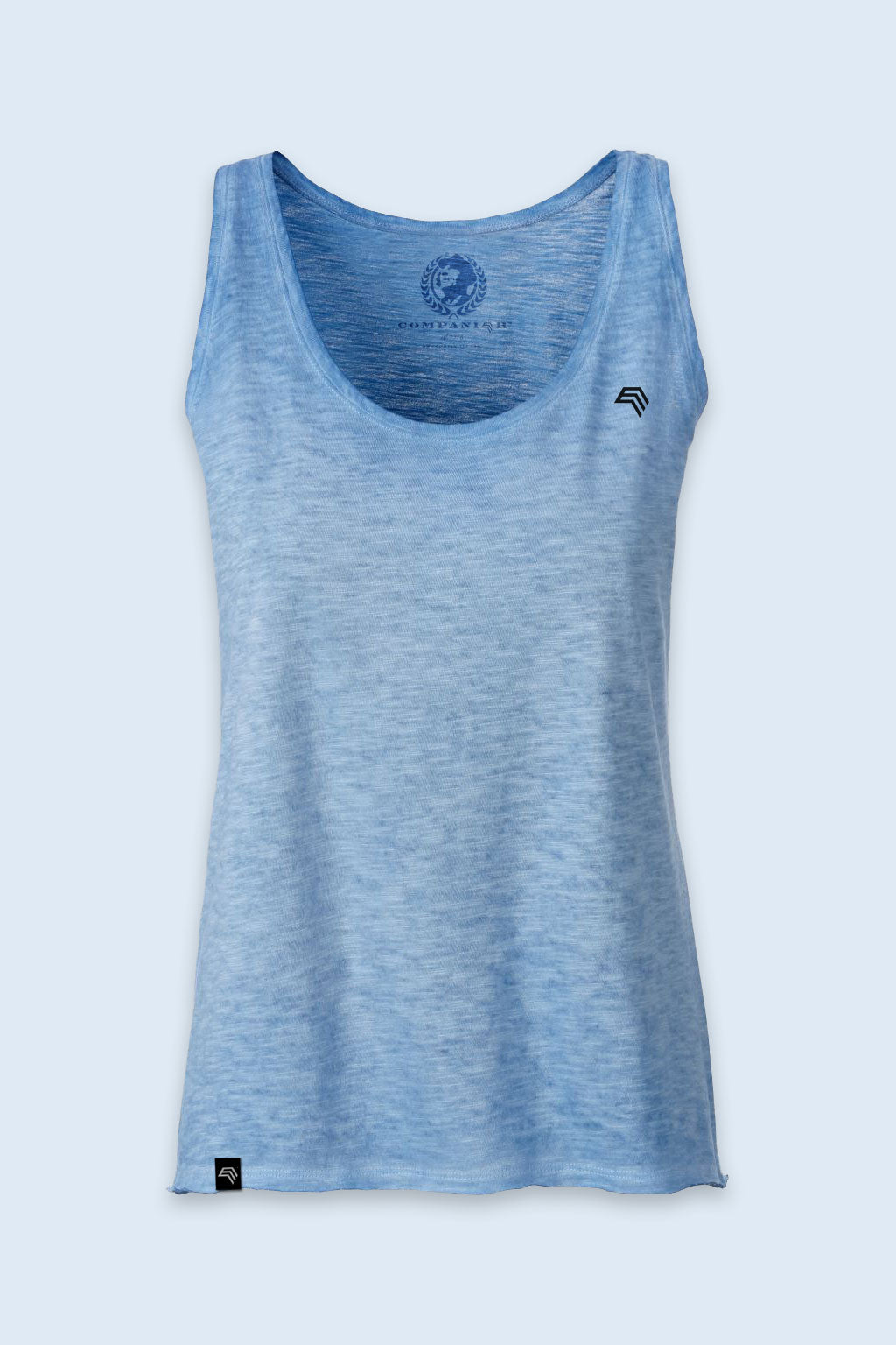 Auslaufartikel ― JAN 8017 ― Damen Bio-Baumwolle Flammgarn Tank Top - Horizon Blau