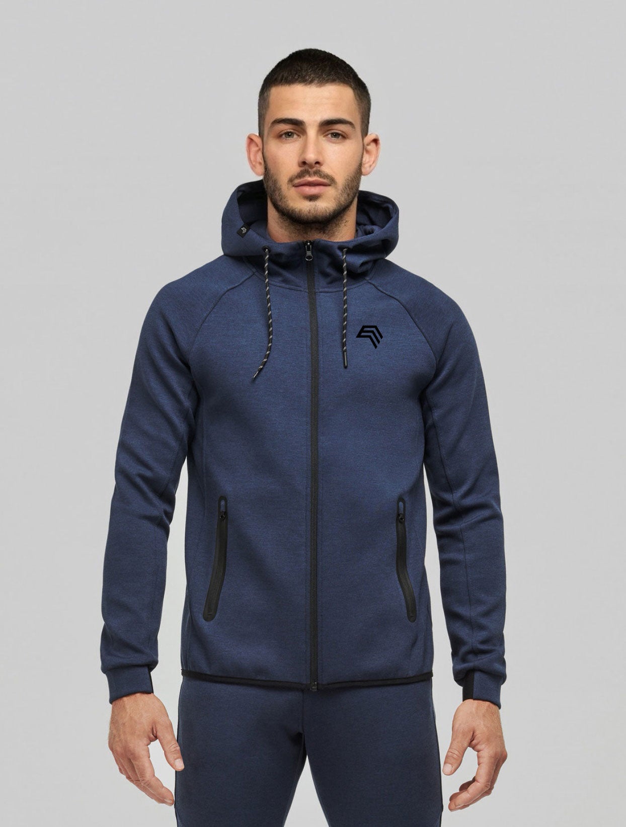 KRB P358 ― Functional Sports Jacket - Heather Navy Blau Melange