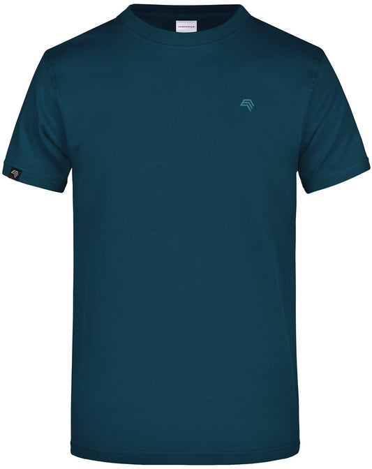 JAN 0002 ― Herren Heavy Komfort T-Shirt - Petrol Blau