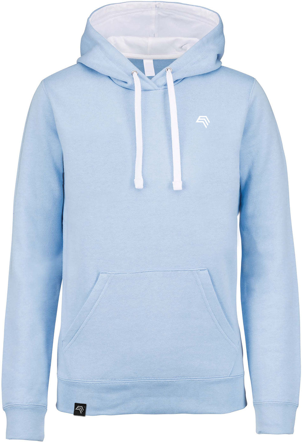 KRB K446 ― Bi-Color Hoodie Sweatshirt - Sky Blau / Weiß