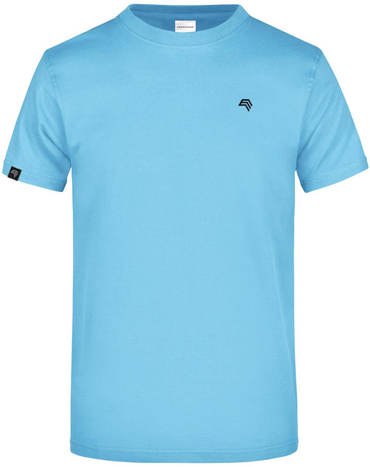 JAN 0002 ― Herren Heavy Komfort T-Shirt - Sky Blau
