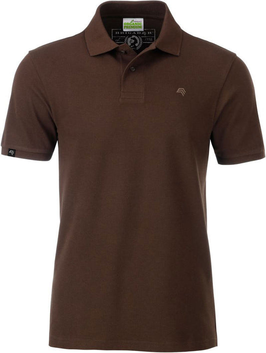 JAN 8010 ― Herren Bio-Baumwolle Polo Shirt - Braun