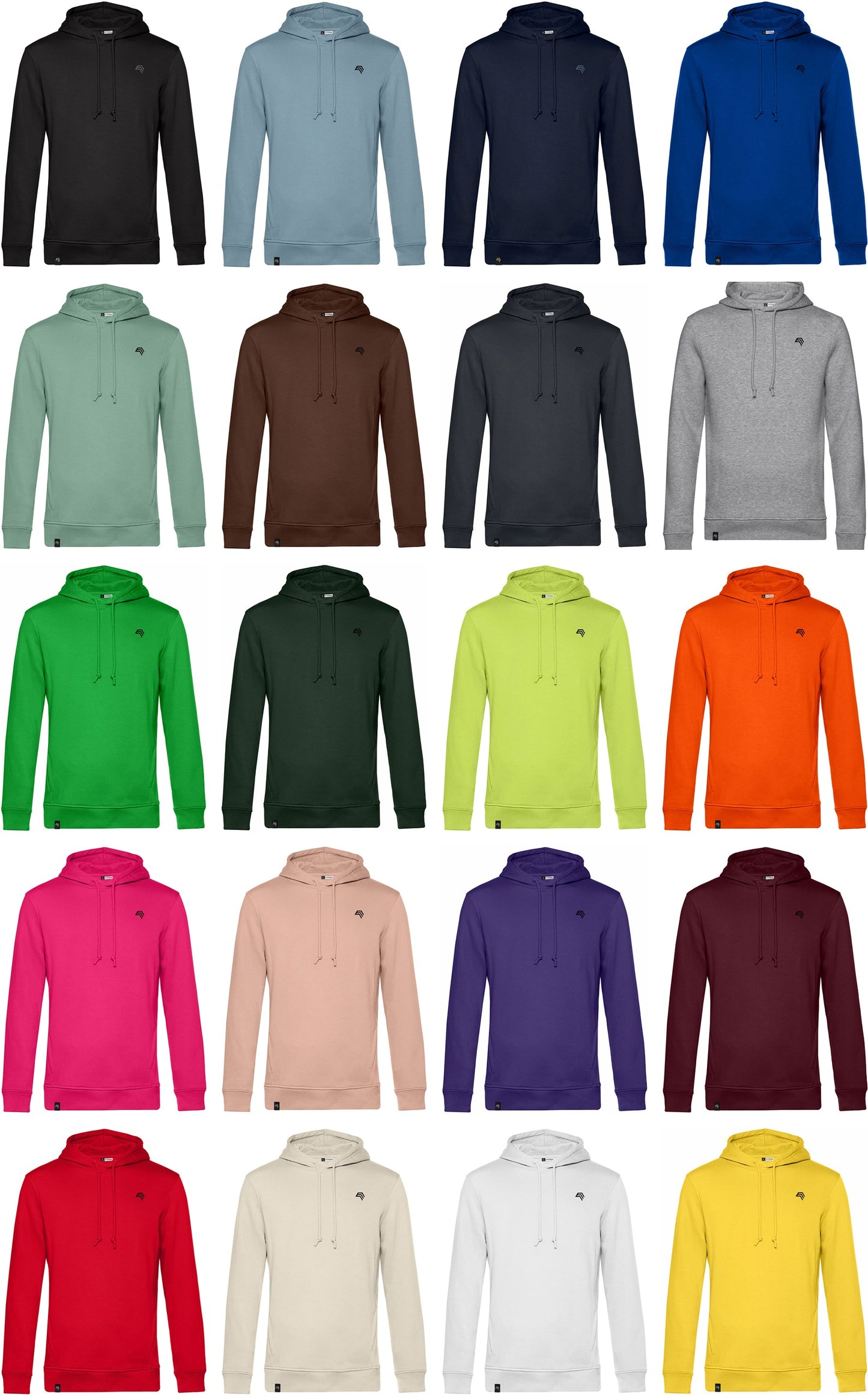 BAC U33B ― Weicher Herren Bio-Baumwolle Hoodie - Royal Blau