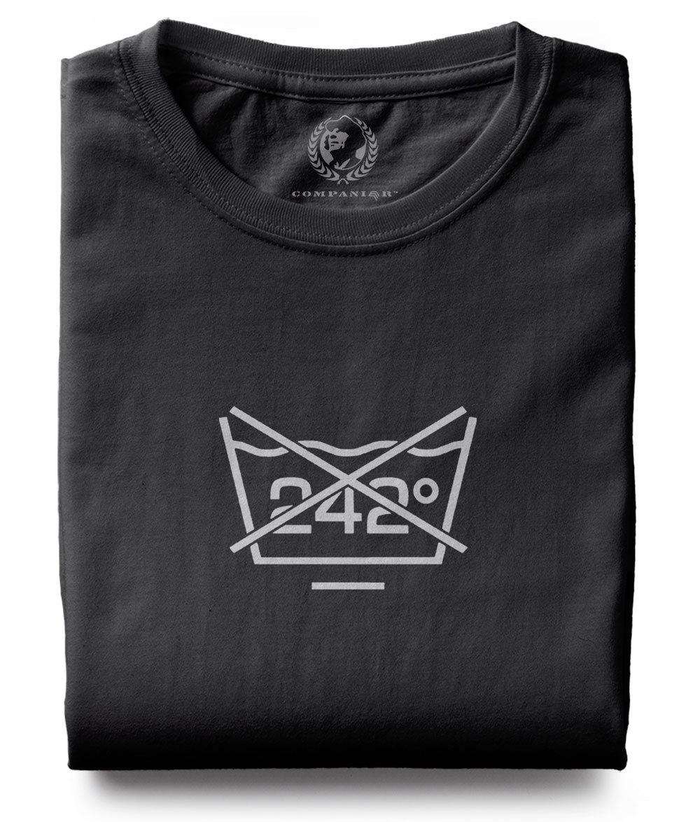 Dont Wash at 242°C ― T-Shirt - Schwarz