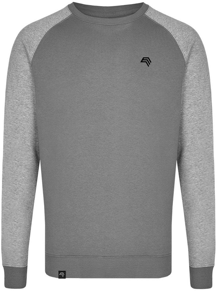 MMT 0510 ― Bi-Color Raglan Sweatshirt - Solid Grau / Melange