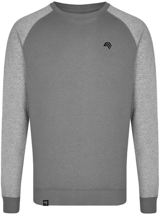 MMT 0510 ― Bi-Color Raglan Sweatshirt - Solid Grau / Melange