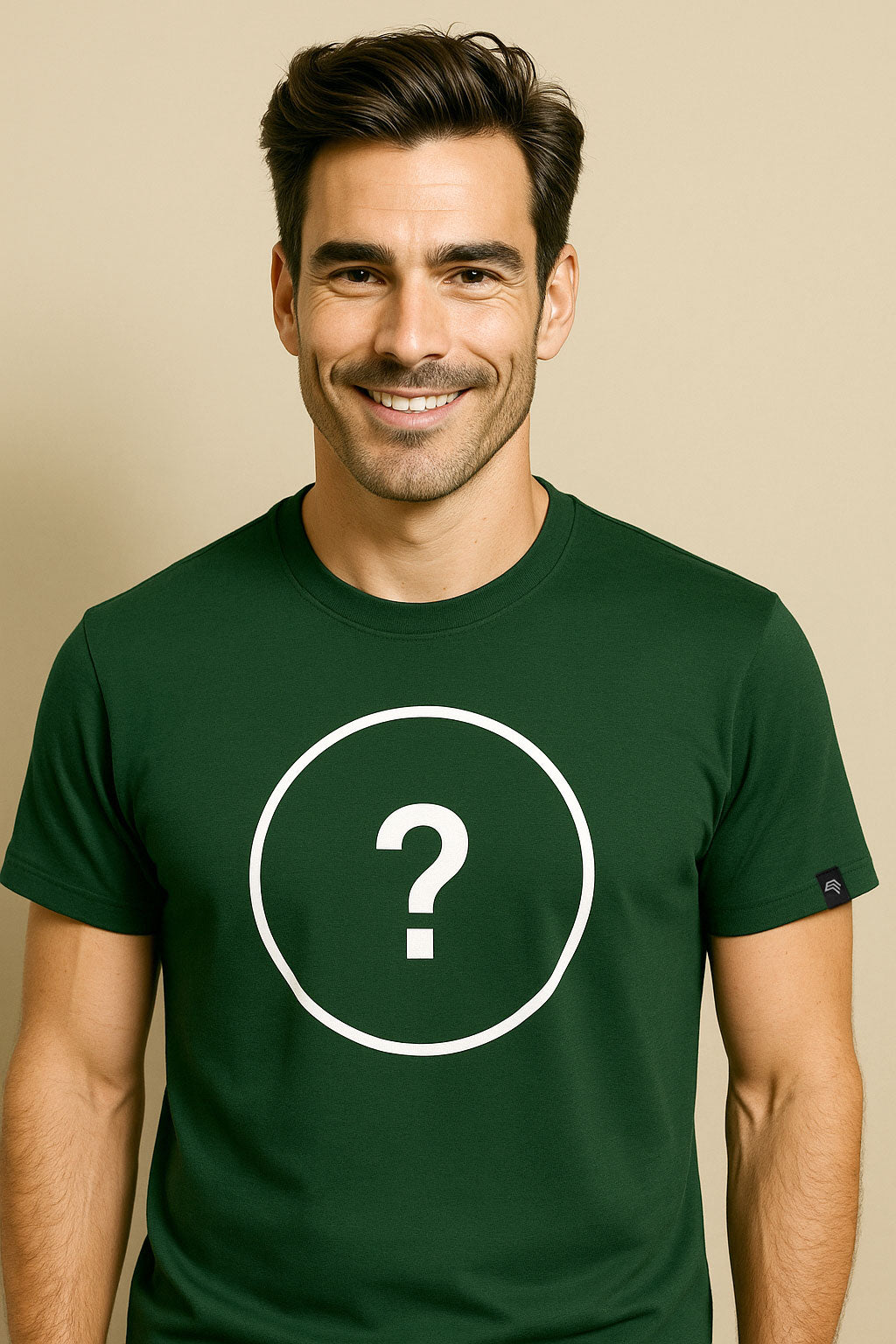 Unisex Mens Basic T-Shirt - Bottle Grün - incl. Print