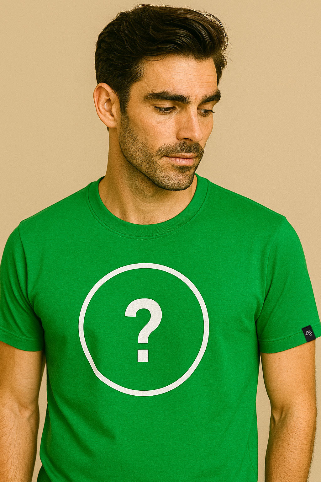 Unisex Mens Basic T-Shirt - Grün - incl. Print
