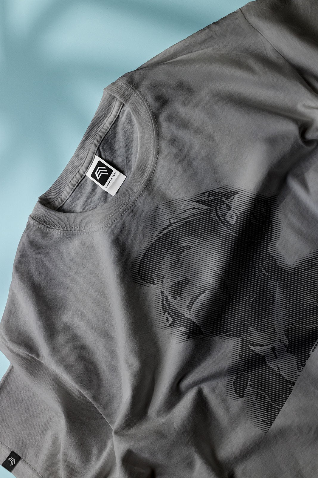 The upward-looking Man ― T-Shirt - Grau