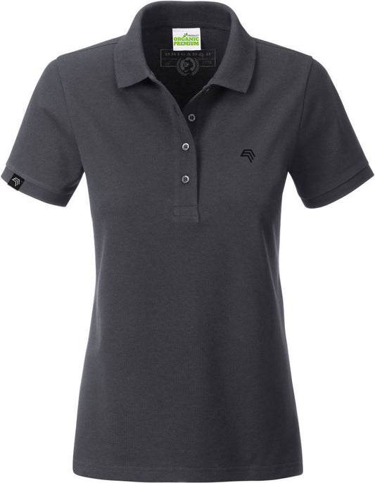 ― % ― JAN 8009 ― Damen Bio-Baumwolle Polo Shirt - Graphite Grau [XL]