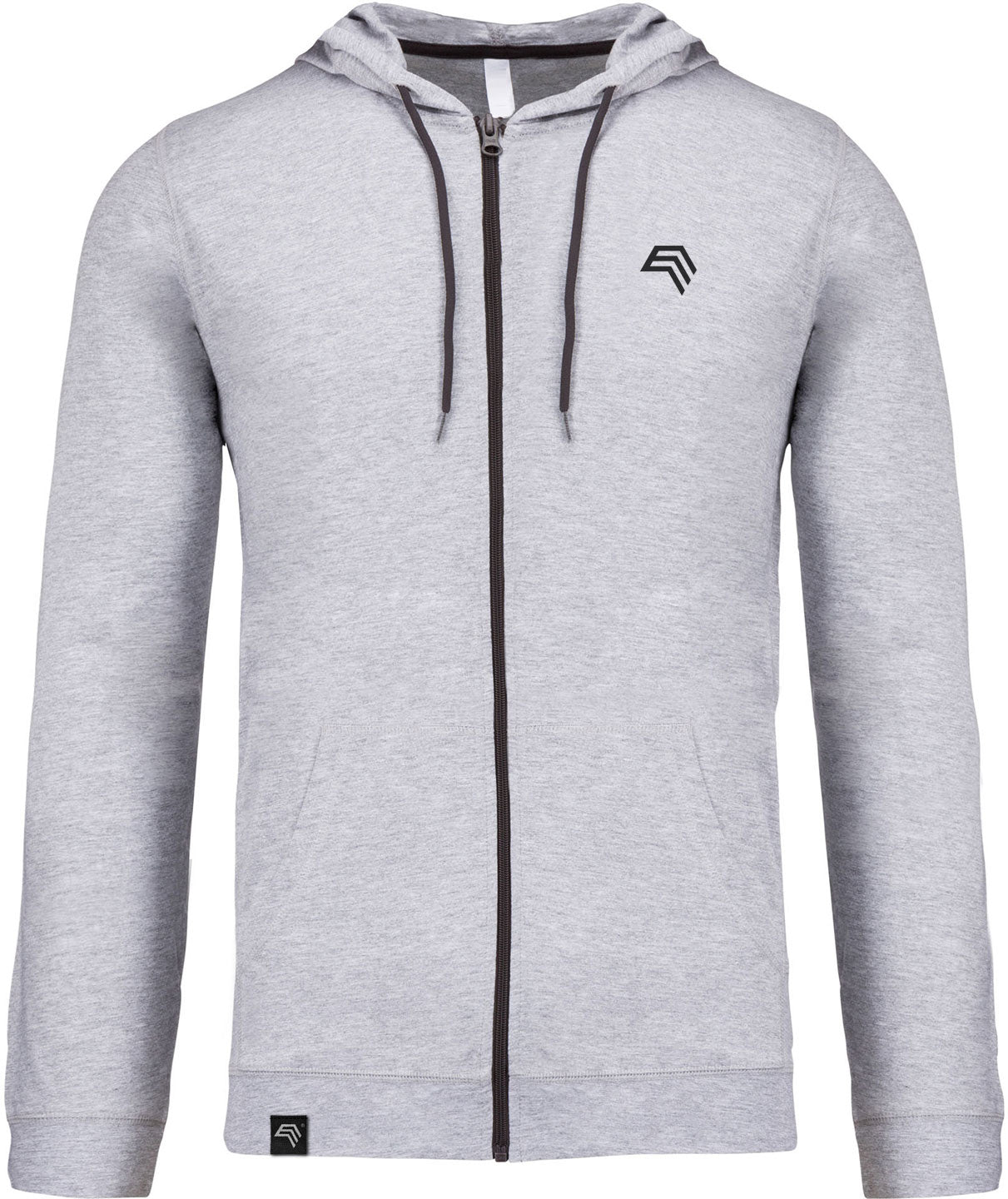 KRB K438 ― Lightweight Contrast Sweat Jacket - Heather Grau Melange