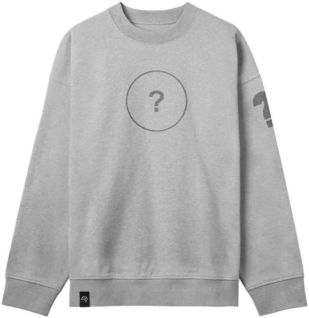 HMB 2601 ― Schwerer Unisex Boxy Organic Men's Sweater - Melange Heather Grau