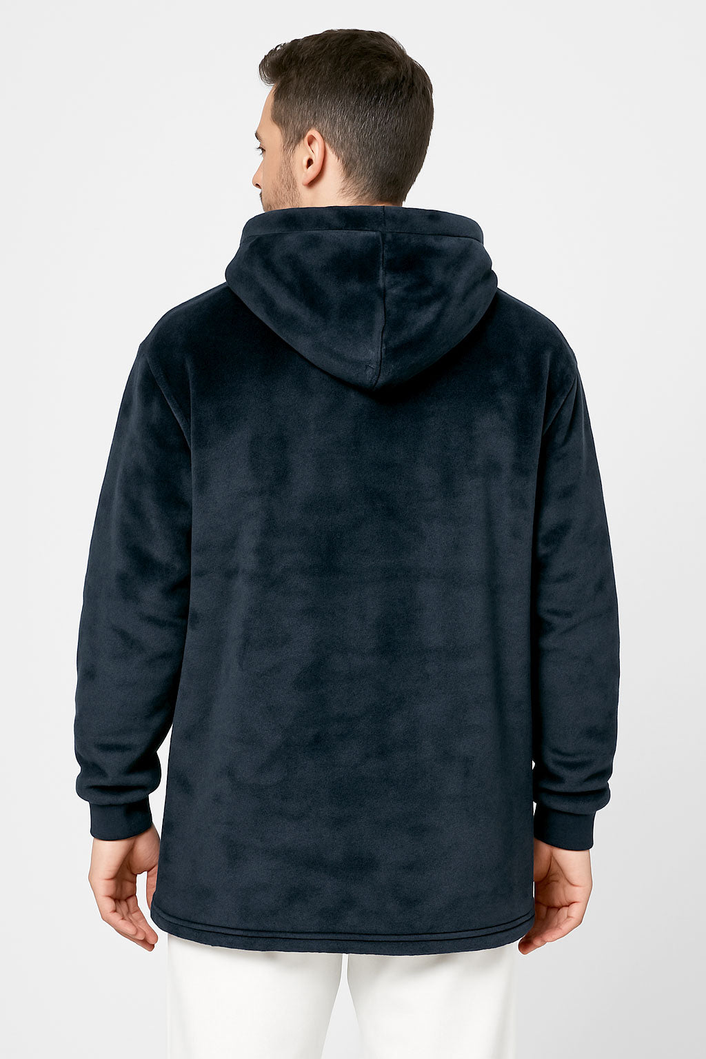 KRB K410 ― Unisex Oversize Lounge Poncho Hoodie - Navy Night Blau
