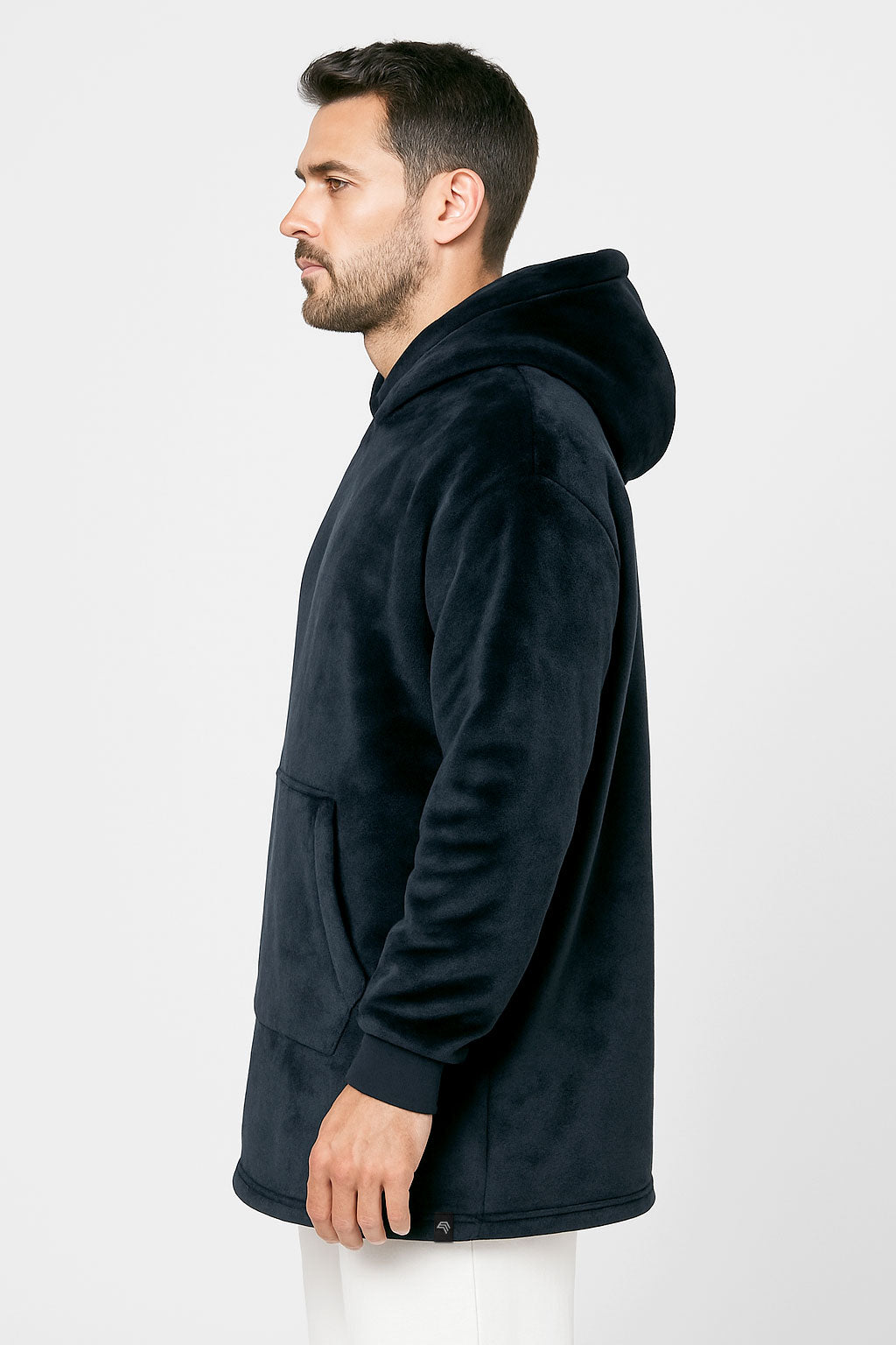 KRB K410 ― Unisex Oversize Lounge Poncho Hoodie - Navy Night Blau