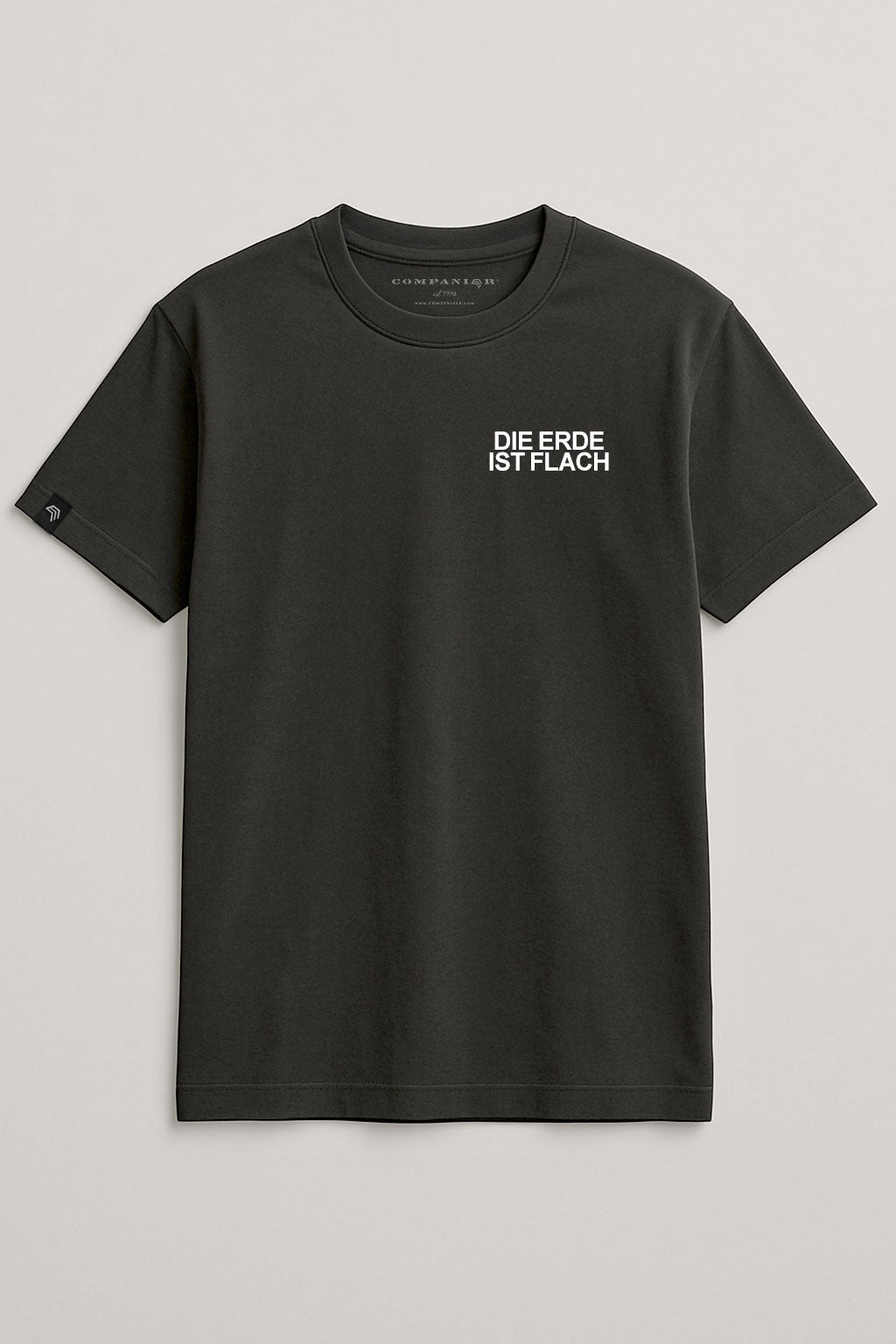 Die Erde ist flach ― Mens T-Shirt - Schwarz