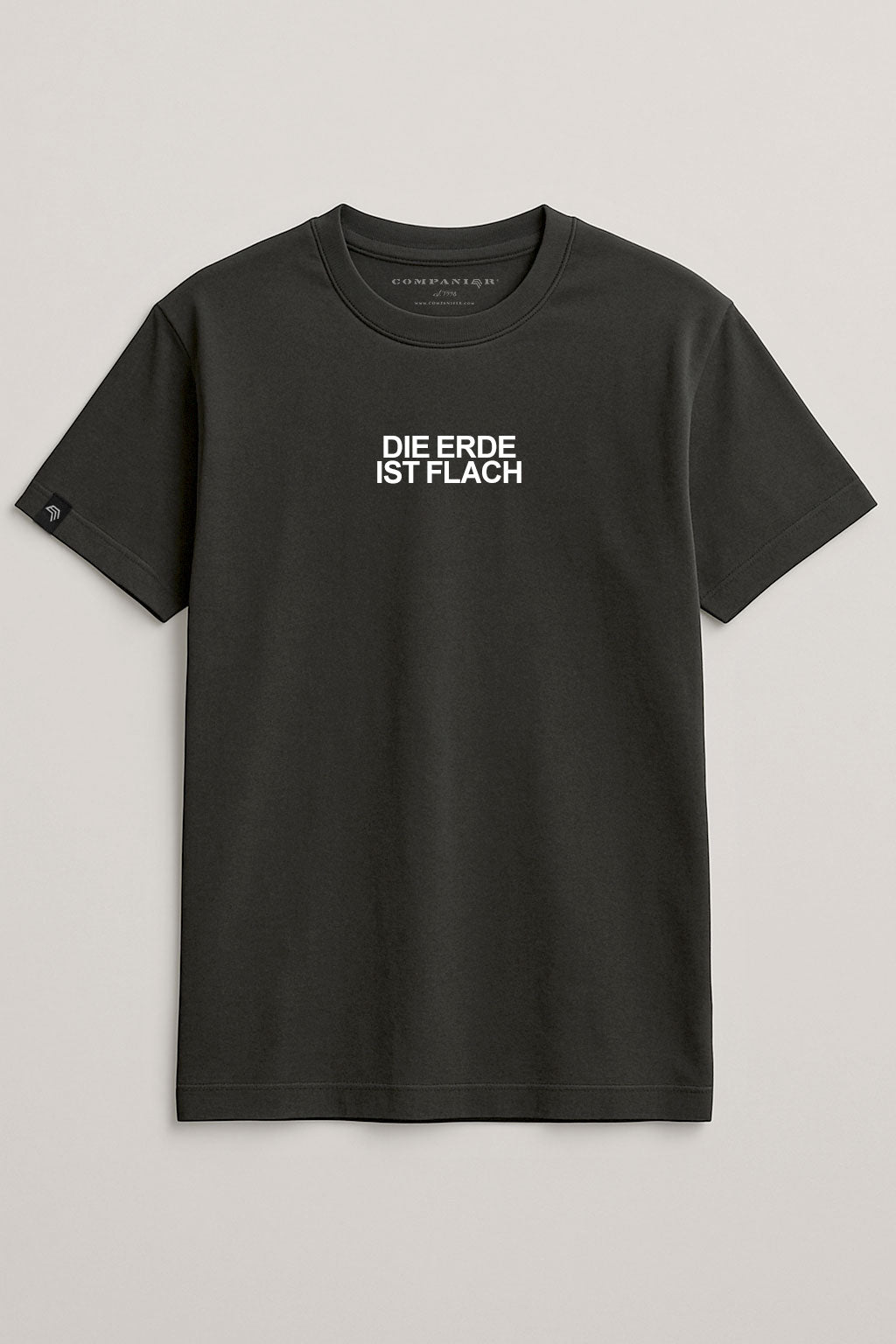 Die Erde ist flach ― Mens T-Shirt - Schwarz
