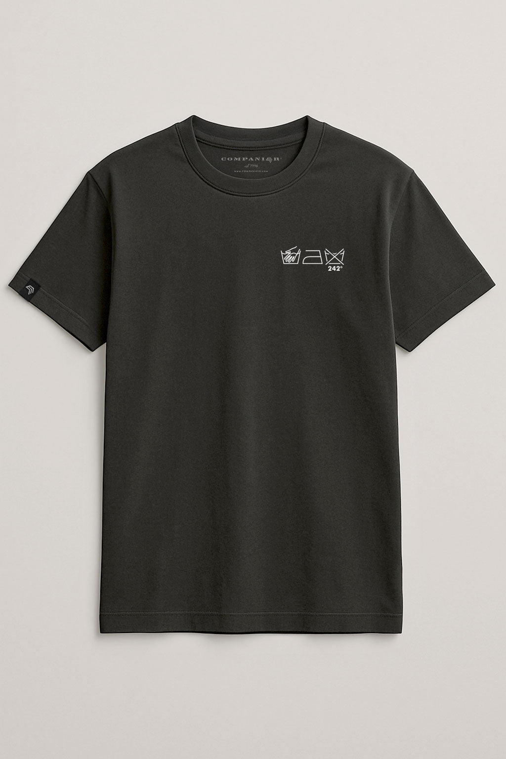Wash Icons - Dont Wash at 242°C ― T-Shirt - Schwarz