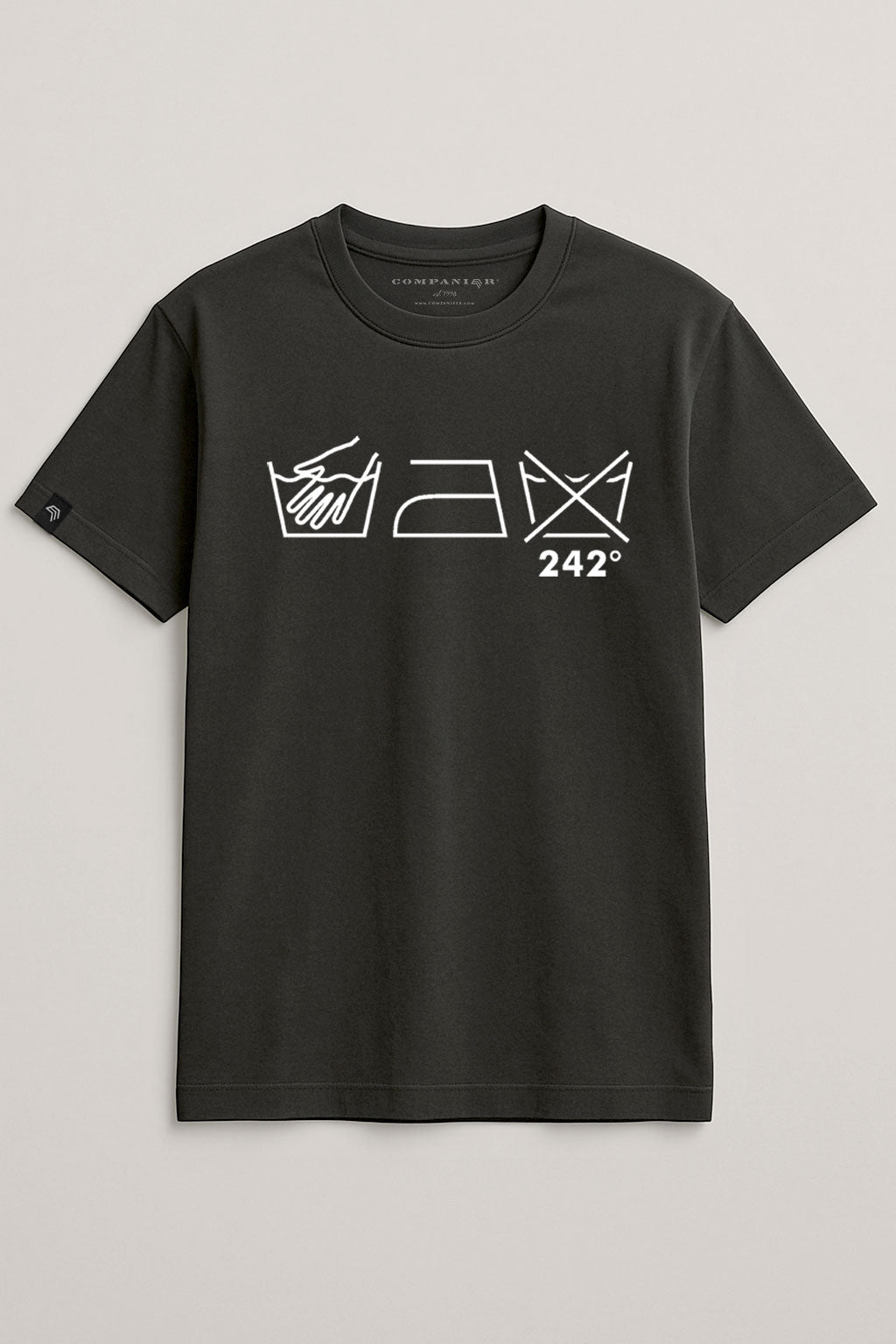 Wash Icons - Dont Wash at 242°C ― T-Shirt - Schwarz