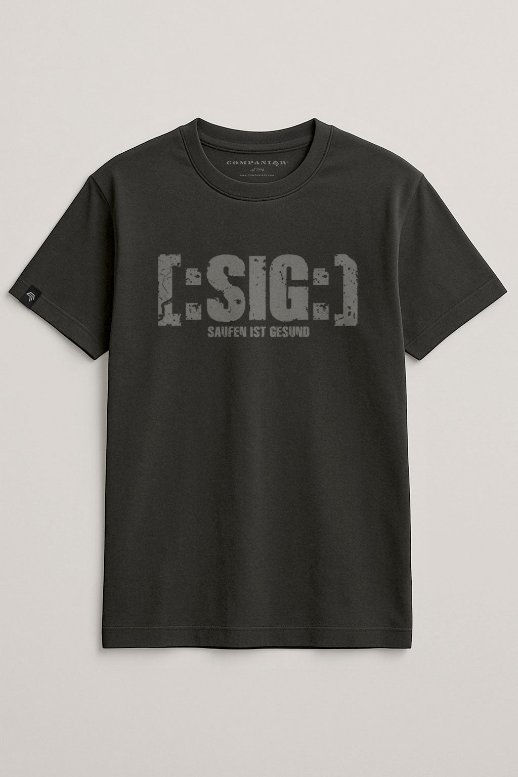 Saufen ist gesund ― T-Shirt - Schwarz
