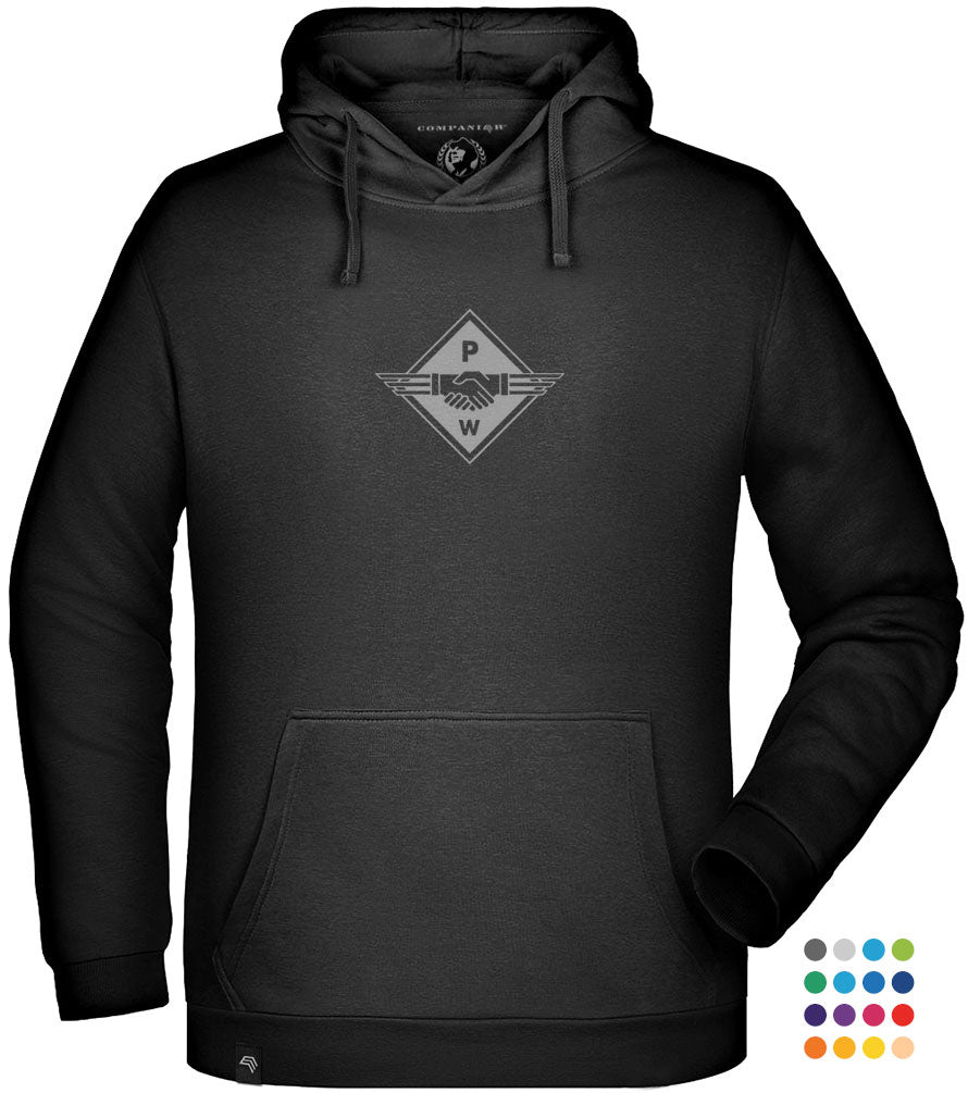 Hands PW ― Unisex Mens Hoodie - Schwarz