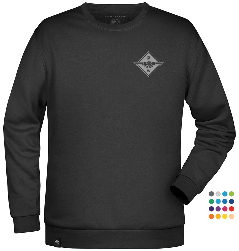 Hands PW ― Unisex Mens Sweatshirt - Schwarz