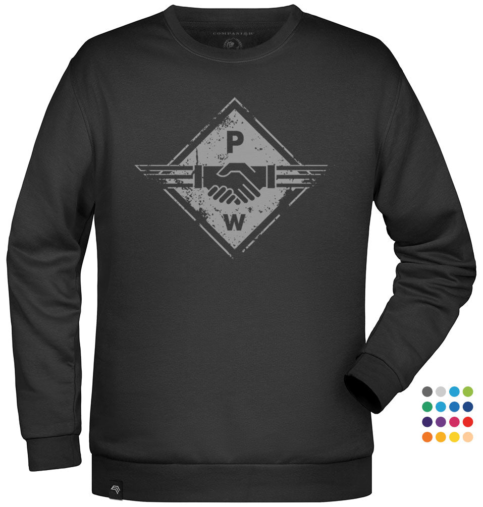 Hands PW ― Unisex Mens Sweatshirt - Schwarz