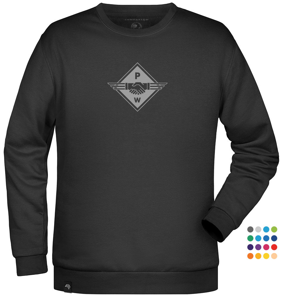 Hands PW ― Unisex Mens Sweatshirt - Schwarz