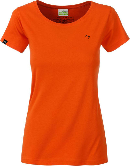 ― % ― JAN 8007/ ― Damen Bio-Baumwolle T-Shirt Organic - Dark Orange [L]
