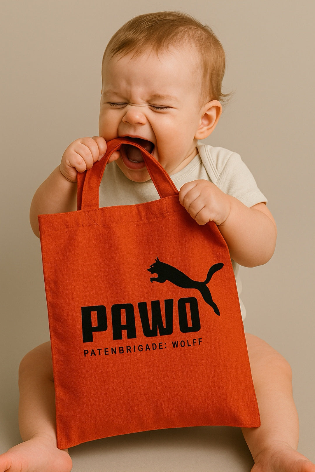 ― % ― PaWo ― Tote Bag Stoffbeutel - Rot
